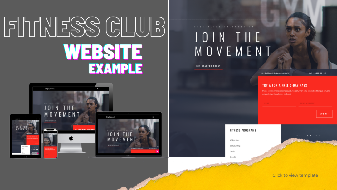 Fitness Studio Template